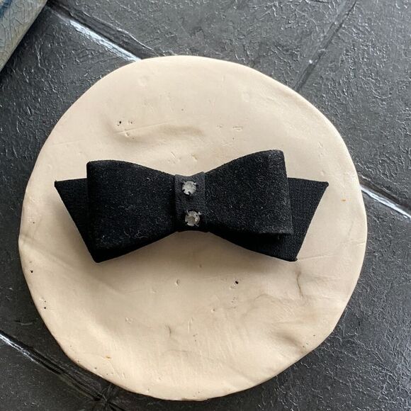 Vintage Felt Bow Dress clip, Unmarked - Picture 2 of 4